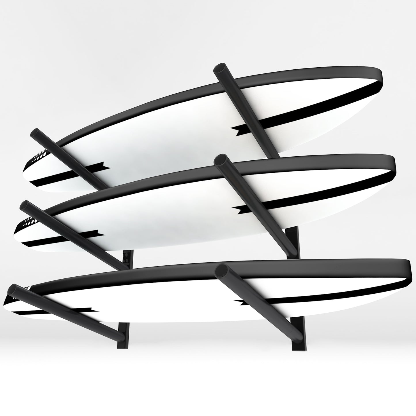 Surfboard Racks for The Wall, Surfboard Rack Hanger Works as a Shortboard, Skimboard & Longboard Hanger or Stand